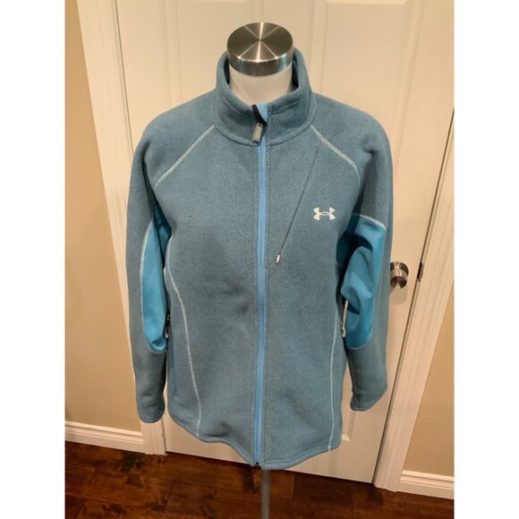 Under Armour  Blue Hard Shell Fleece Zip-Up Jacket, Size XL - Picture 1 of 8